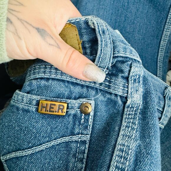 S.J.S. HER Blue Straight Leg Jeans Vintage Women’s Size 27 - Picture 8 of 9